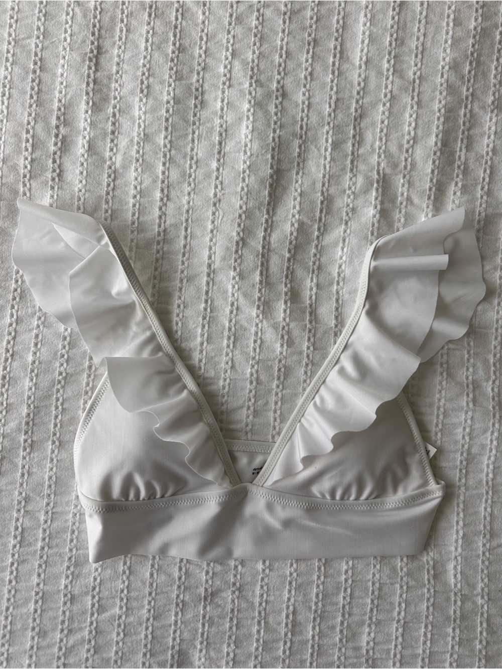 Aerie: Ruffled V-Neck Bathing Suit Top